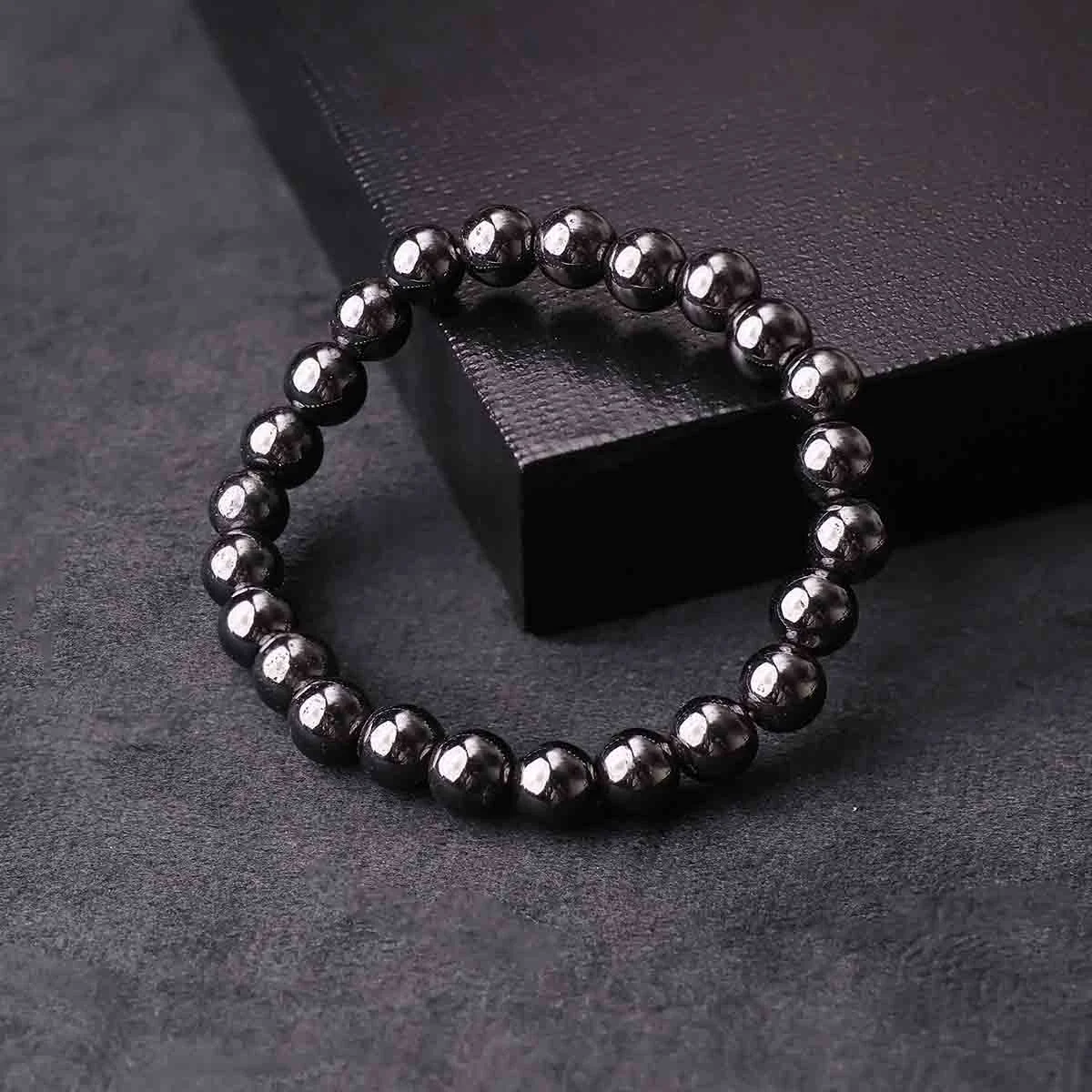 Hematite Round Beads Bracelet (8)
