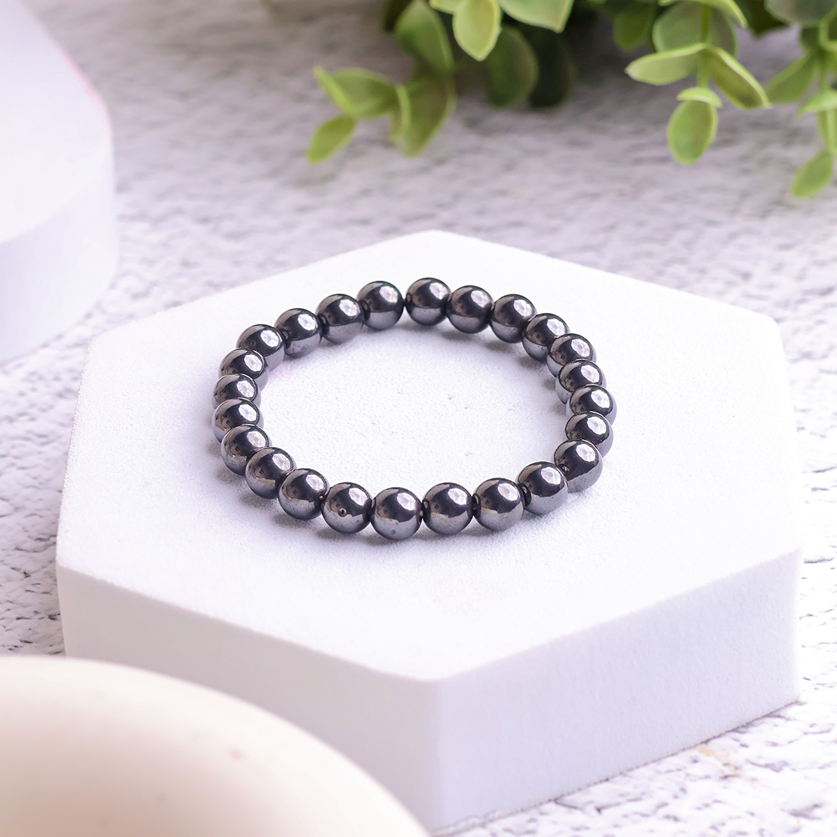 Magnetite Bracelet 8 mm magnetite stone bracelet