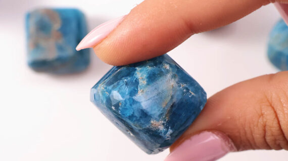 Blue Apatite Tumble Stone