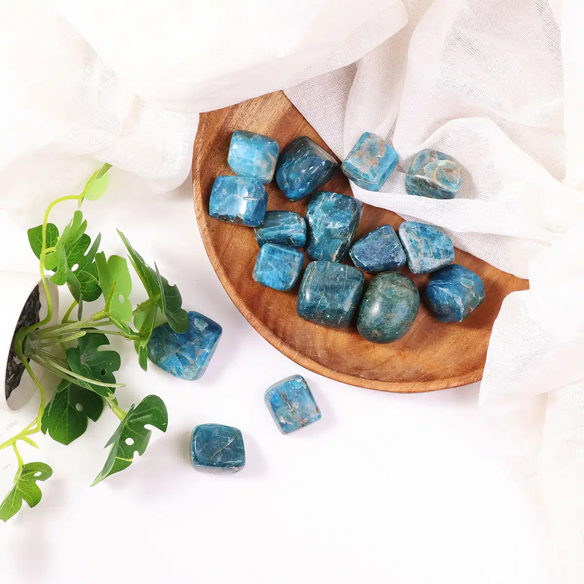 Blue Apatite Tumble Stone-Shubhanjali (3) Shop Crystal Blue Apatite Tumble Stone