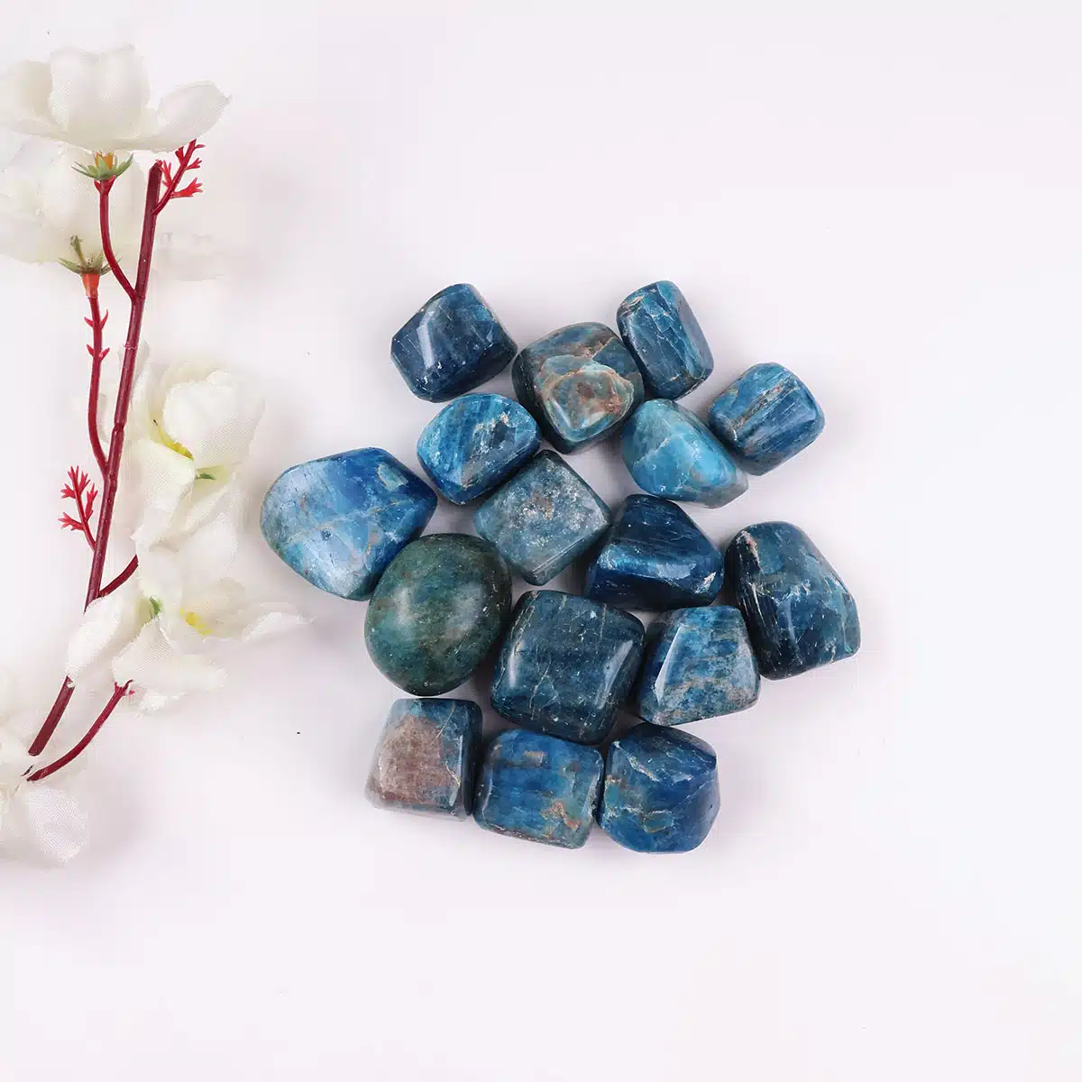 Blue Apatite Tumble Stone-Shubhanjali (4) Shop Crystal Blue Apatite Tumble Stone