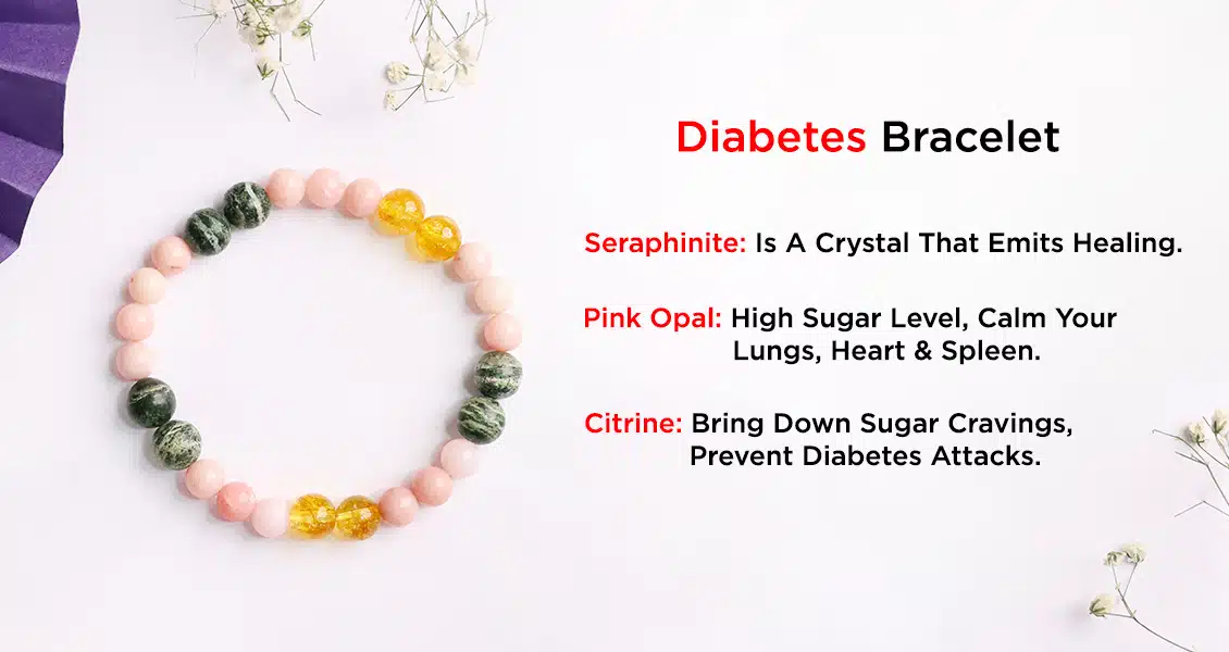 Crystal Beads Diabetes Customized Bracelet