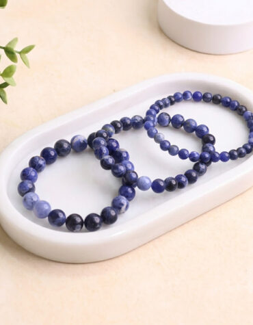 sodalite round beads bracelet