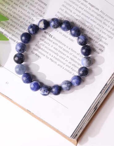 sodalite round beads bracelet