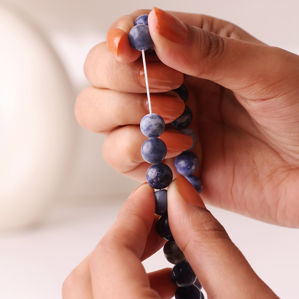 Sodalite Round Beads Bracelet (3)