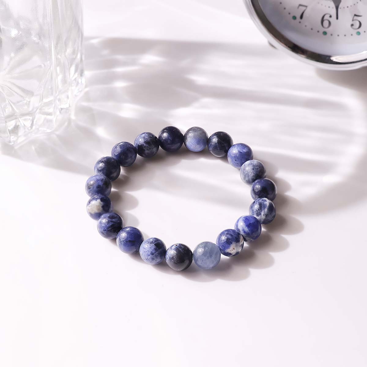 Sodalite Round Beads Bracelet (3)
