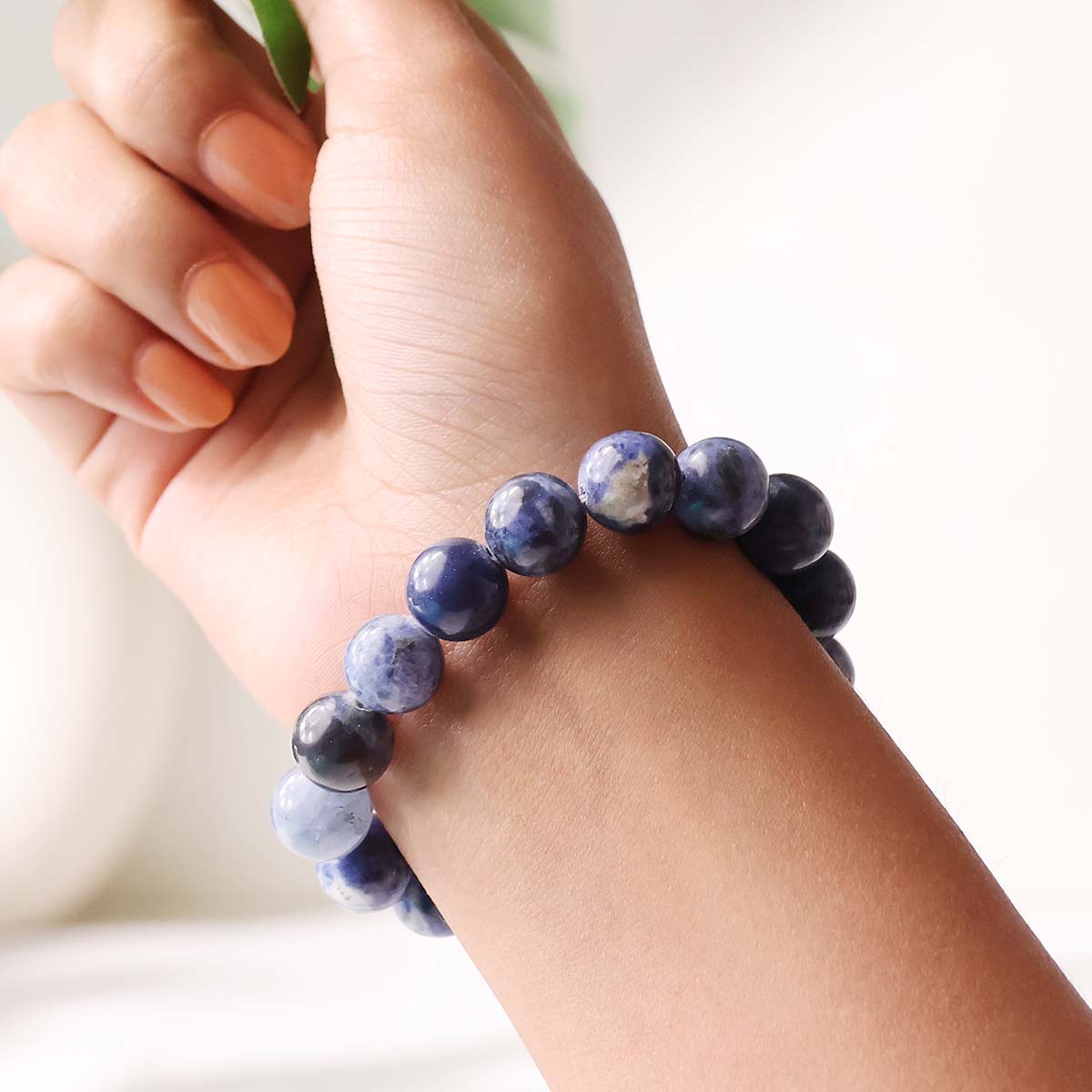 Sodalite Round Beads Bracelet (5)