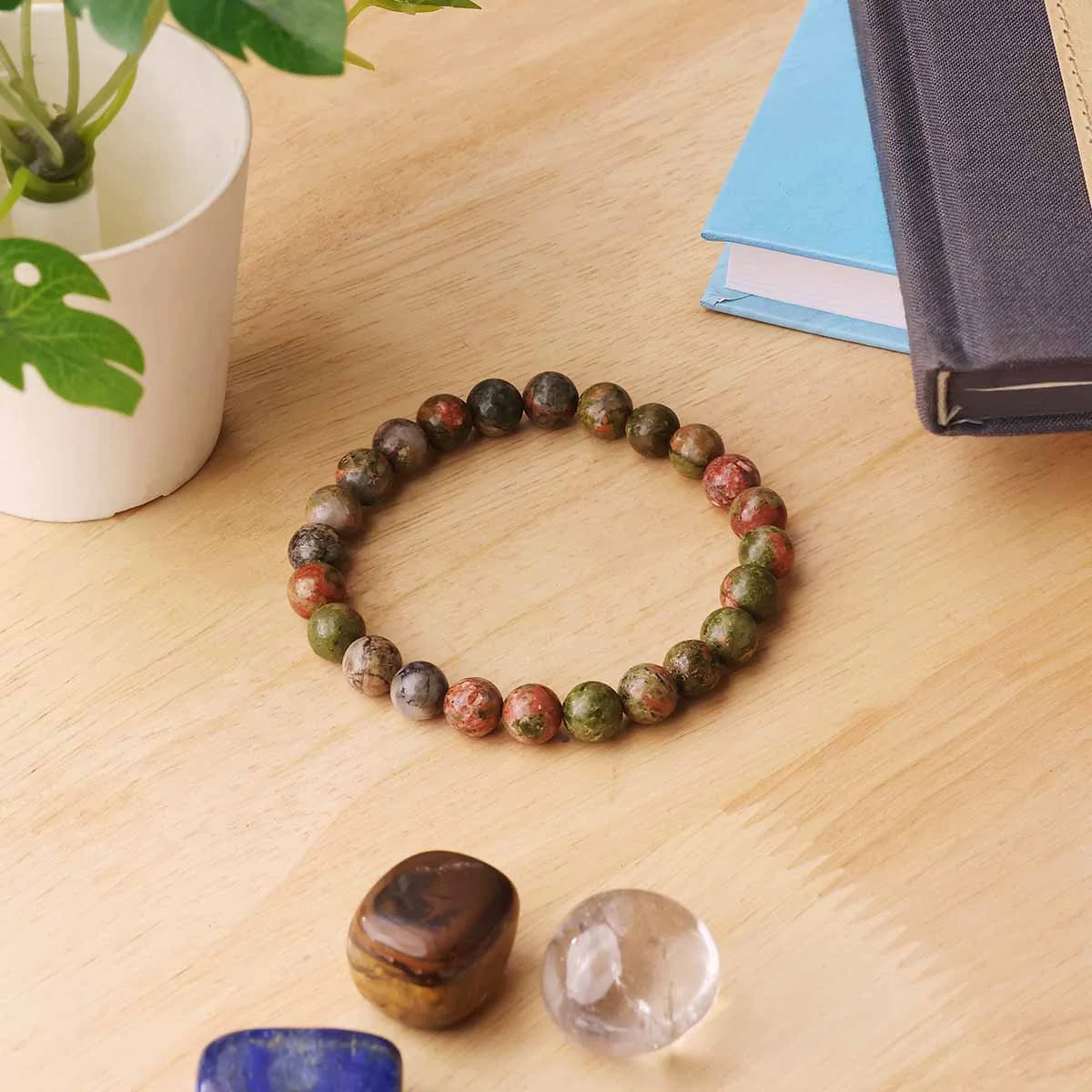 Unakite Bracelet 8mm (13)