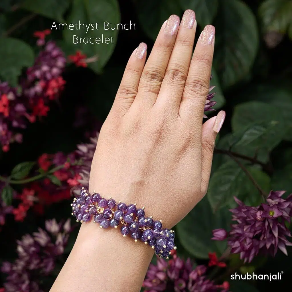 Amethyst Bunch Bracelet_Shubhanjali