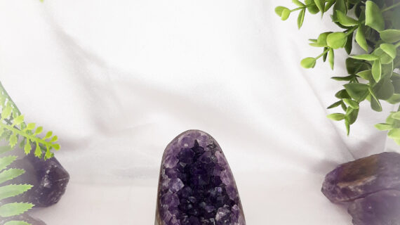 Amethyst Standing Geode – 463 Grams