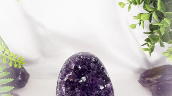 Amethyst Standing Geode – 523 Grams