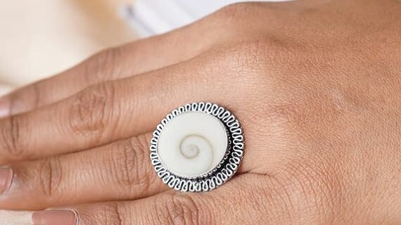 Gomti Chakra Design Ring