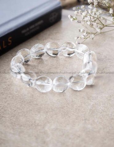 Natural Clear Quartz Crystal Tumble Bracelet