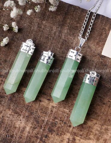 Natural Green Aventurine Crystal Pencil