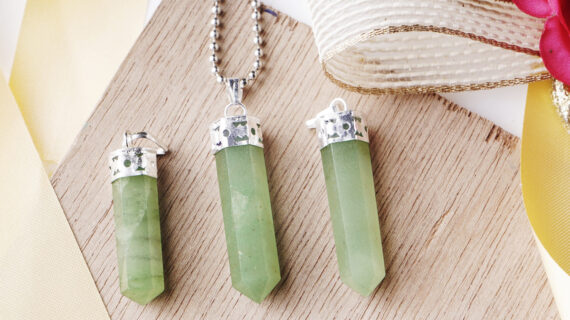 Green Aventurine Pencil Pendant