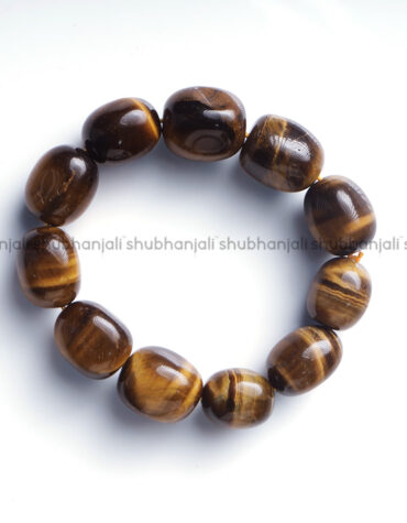 Natural Tiger Eye Tumble Bracelet