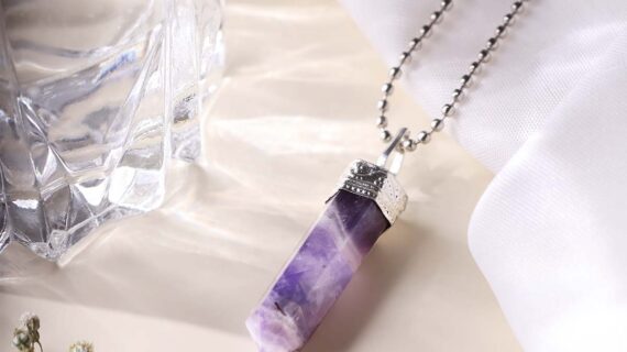 Amethyst Pencil Pendant