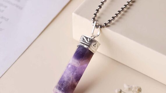 Amethyst Pencil Pendant