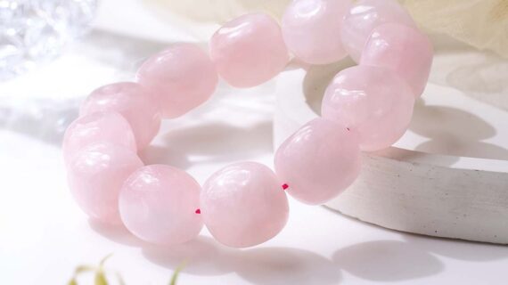 Rose Quartz Tumble Bracelet
