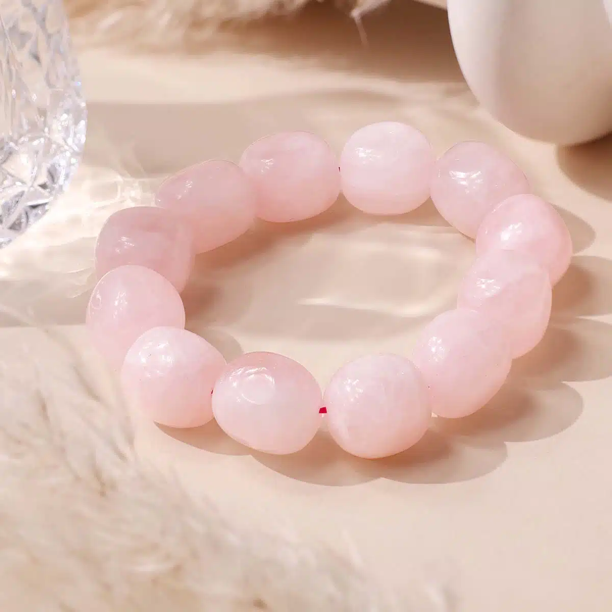 rose-quartz-tumble-bracelet-13mm (5) rose-quartz-tumble-bracelet