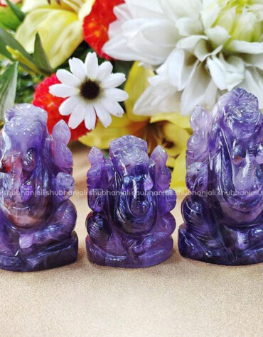 Amethyst crystal Ganesha