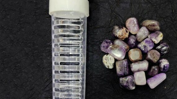 Amethyst Tumble Stone Infused Water Bottle
