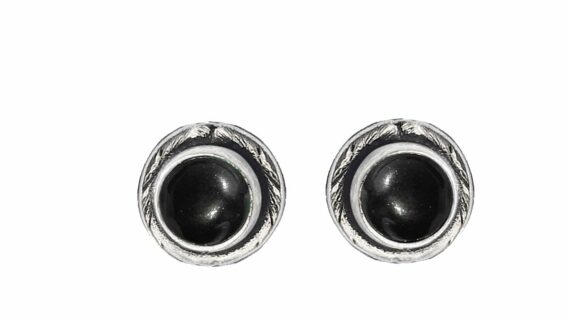 Black Tourmaline Stud Earrings