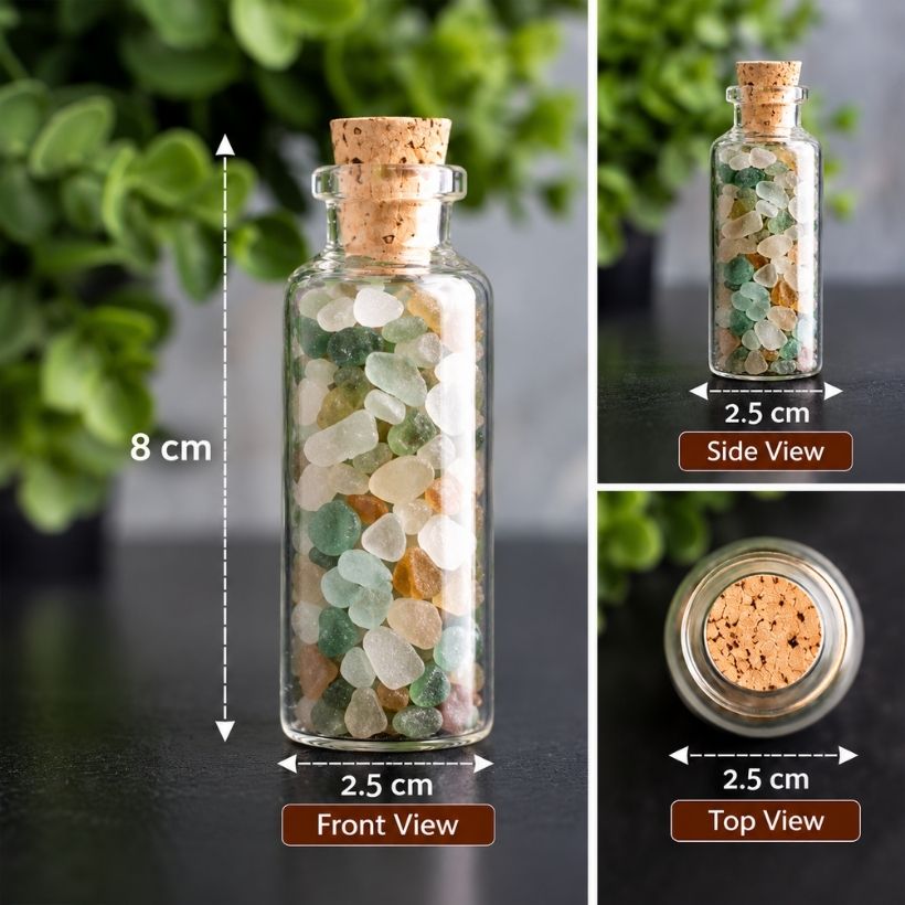 Green Aventurine Chips Jaar chips in bottle