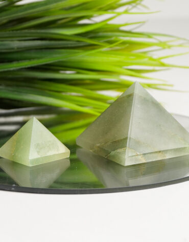 green aventurine pyramid