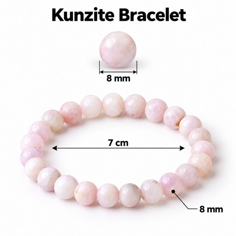 Kunzite Crystal Bracelet (2) kunzite crystal bracelet