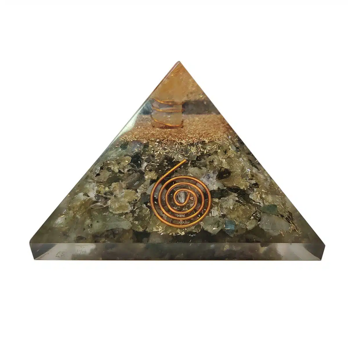 Labradorite Orgone Pyramid-Shubhanjali (1) Shop Labradorite Orgone Pyramid