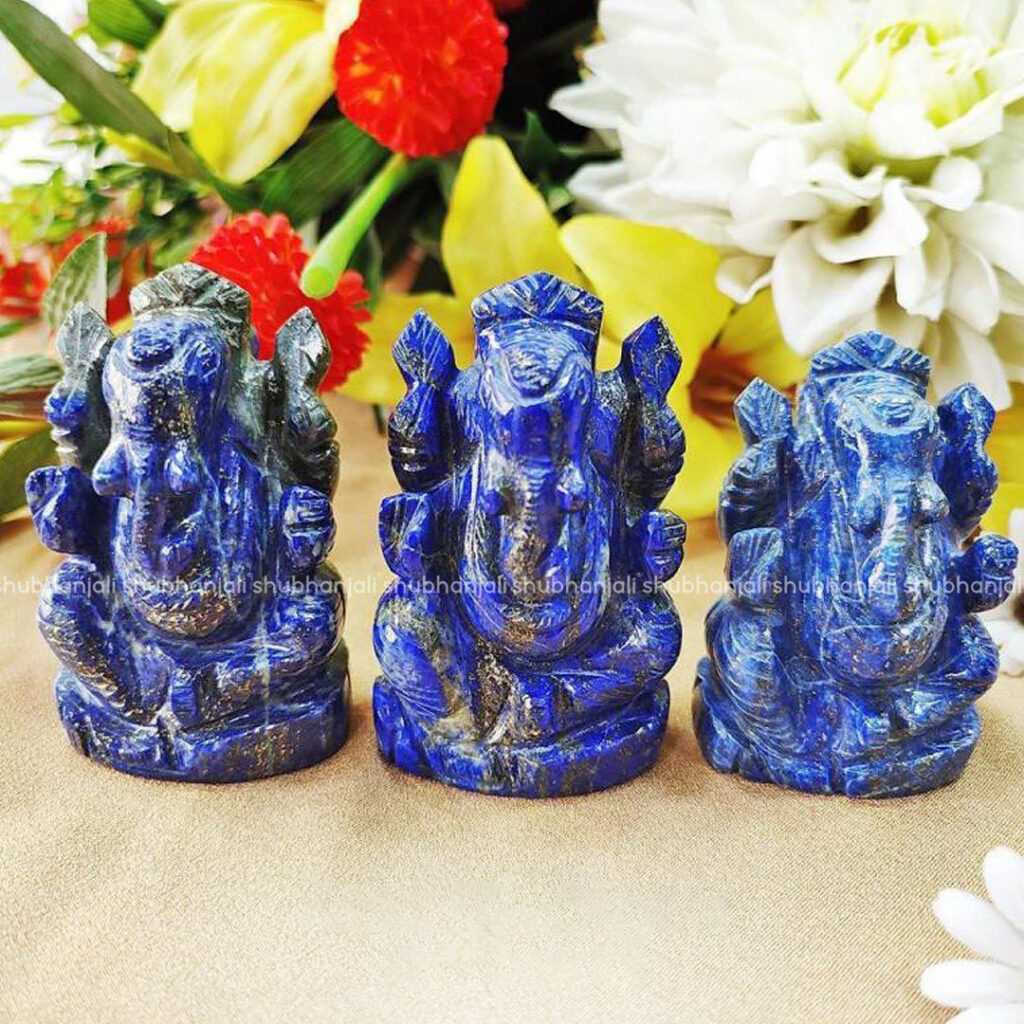 Lapis Lazuli Crystal Ganesha