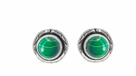 Malachite Stud Earrings
