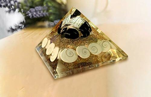 Om Engraved Gomti Kacchwa Orgone Pyramid