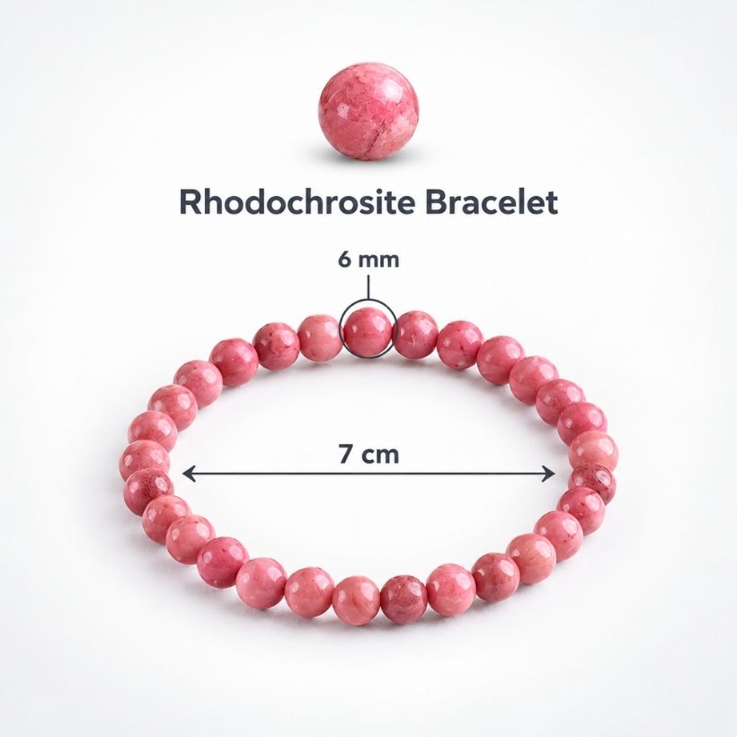 Rhodochrosite Bracelet (1) rhodochrosite bracelet