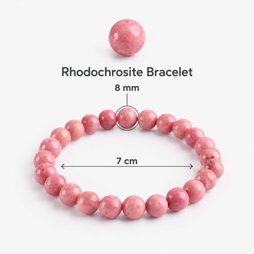 Rhodochrosite Bracelet (2) rhodochrosite bracelet