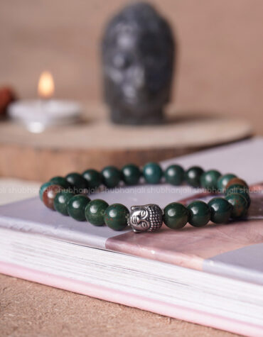 BloodStone Buddha Crystal Bracelet