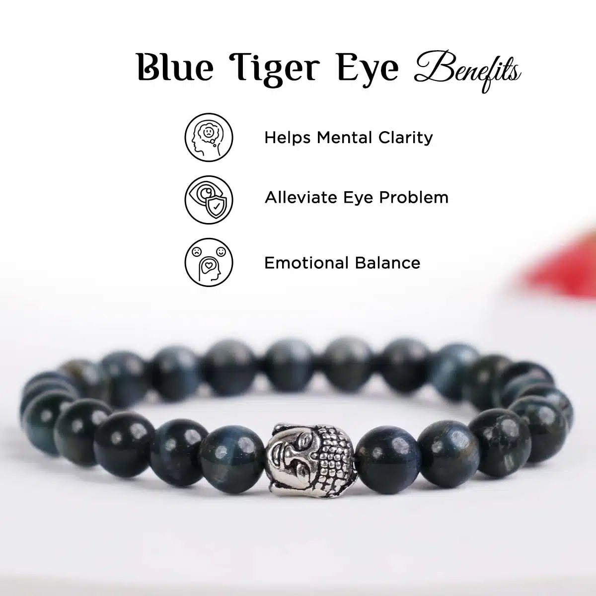 Shubhanjali-Blue Tiger Eye Buddha Bracelet (3) Shop Natural Blue Tiger Eye Buddha Charm Bracelet