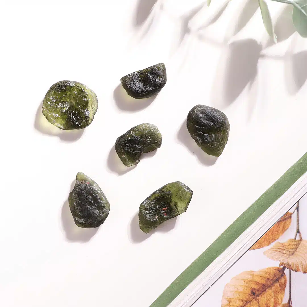 Shubhanjali-Moldavite Rough Stone (2) Shop Natural Moldavite Chinese Rough Stone
