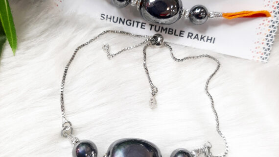 Elite Shungite Tumble Rakhi (Bhaiya, Bhabhi/Sister in Law)