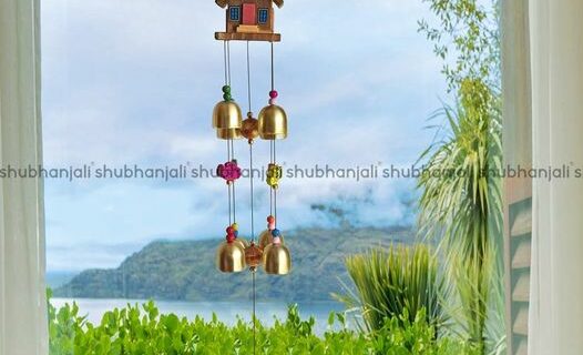 Wooden House Wind Chime