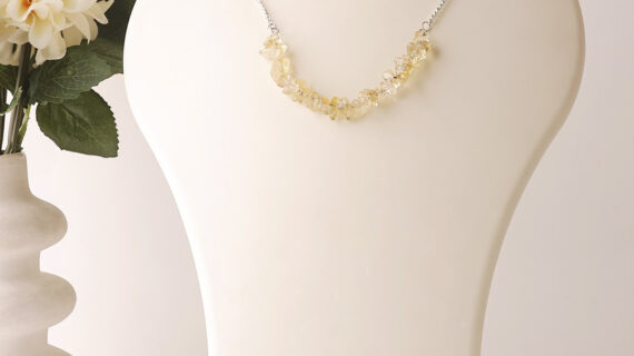 Citrine Chips Choker Necklace