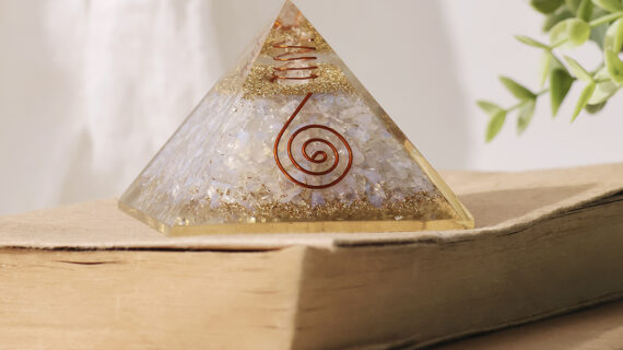Opalite Orgone Pyramid ( Man-Made )
