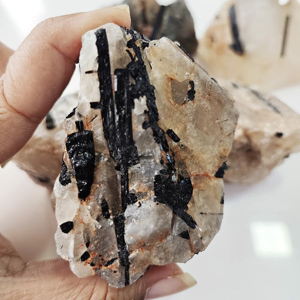 Premium Black Rutile Raw Stone
