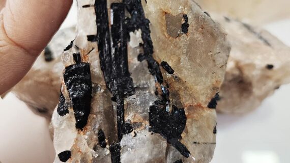 Premium Black Rutile Raw Stone