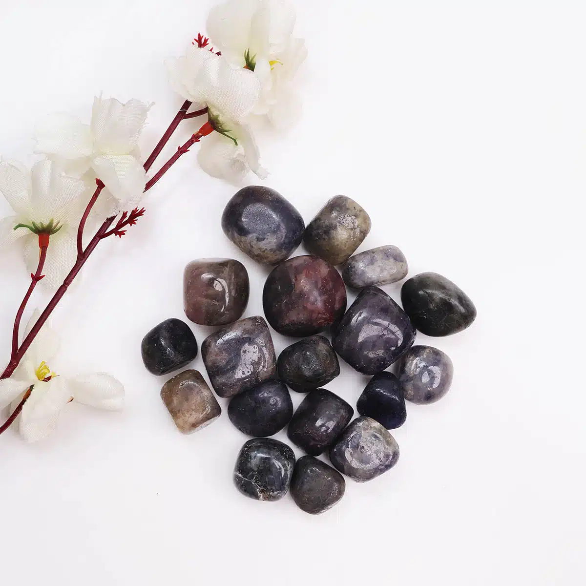 Iolite Tumble Stones-Shubhanjali (2) Shop Iolite Tumble Crystal Stones