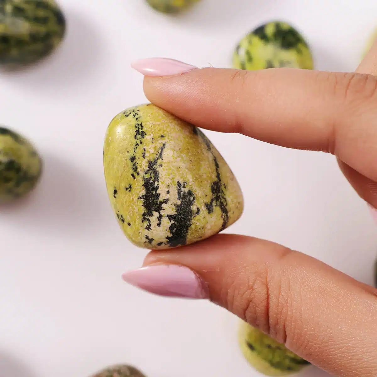 Premium Serpentine Tumble Stones-Shubhanjali (1) Shop Crystal Premium Serpentine Tumble Stones