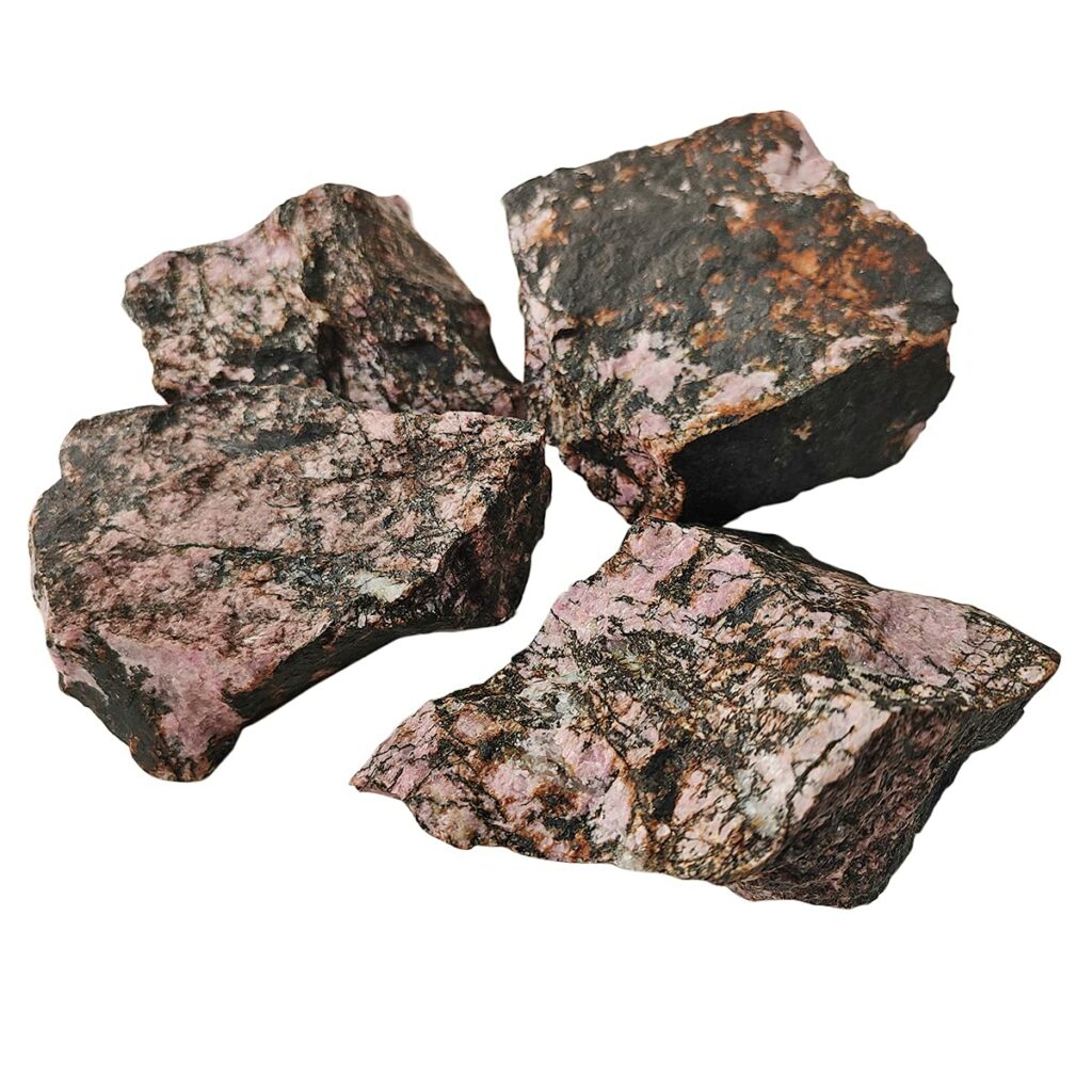 Rhodonite Raw Stones