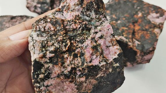 Rhodonite Raw Stones