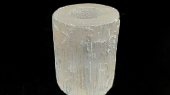 Selenite Candle Holder
